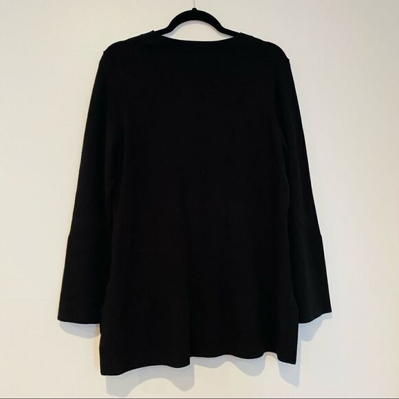 Gibson Latimer Split Hi Lo Hem Flare Sleeve Top Size Medium - Picture 4 of 8